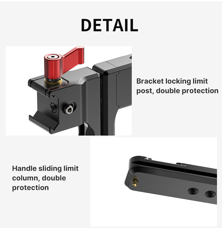 Uurig R083 Punho Dobrável Portátil de Múltiplas Formas Para Dji Rsc2