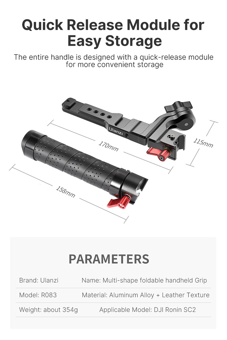 Uammer R083 Multi-form-handheld-faltfalt Für DJI RSC2