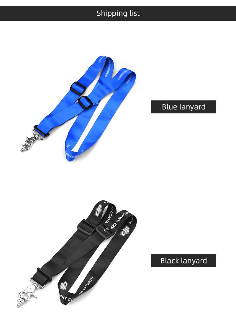 Anti-Lost-verstellbarer Lanyard Für Insta360 One X / X2 / Osmo-Tasche 2 - Schwarz