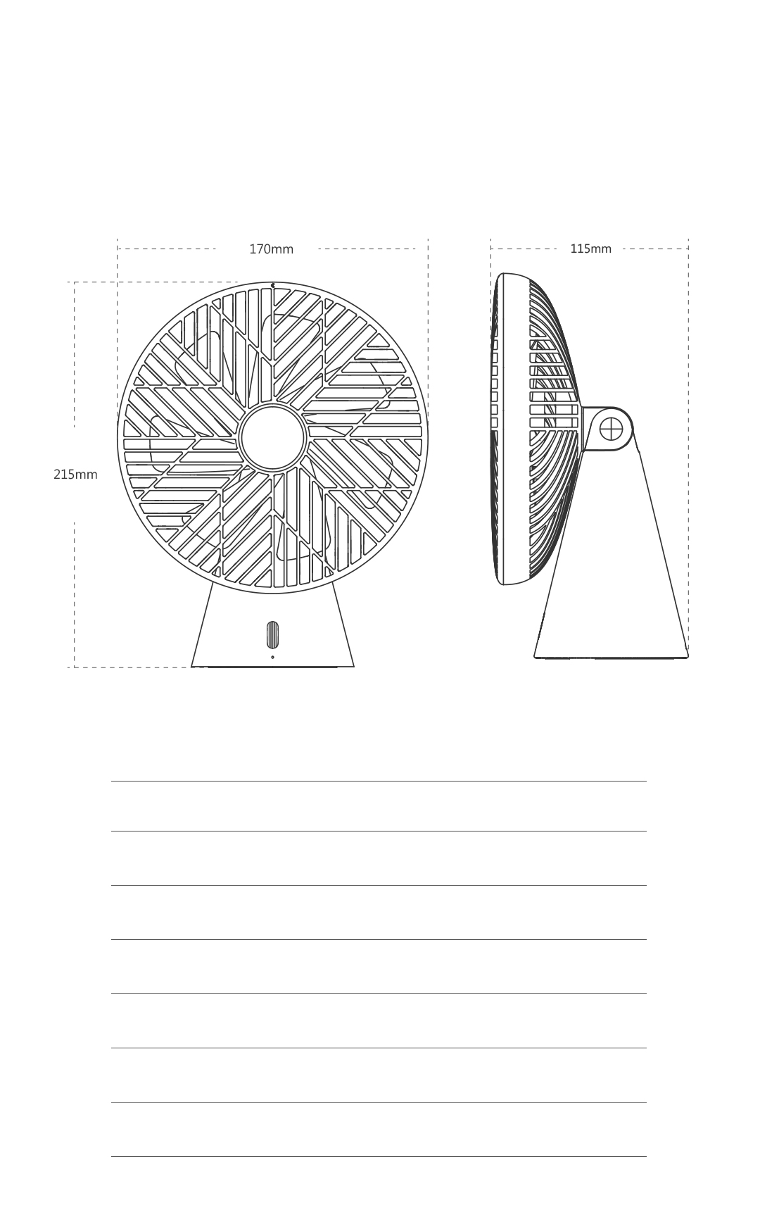 Xiaomi YouPin Sothing Forest Forest Desktop Fan 4000mAh Batería 3 Velocidad Del Viento - Verde