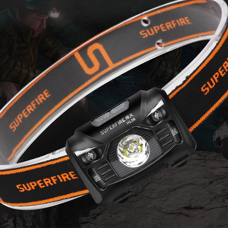 Supfire HL06-X Sensor Faro 2W 200 Lumen 5 Modos - Negro