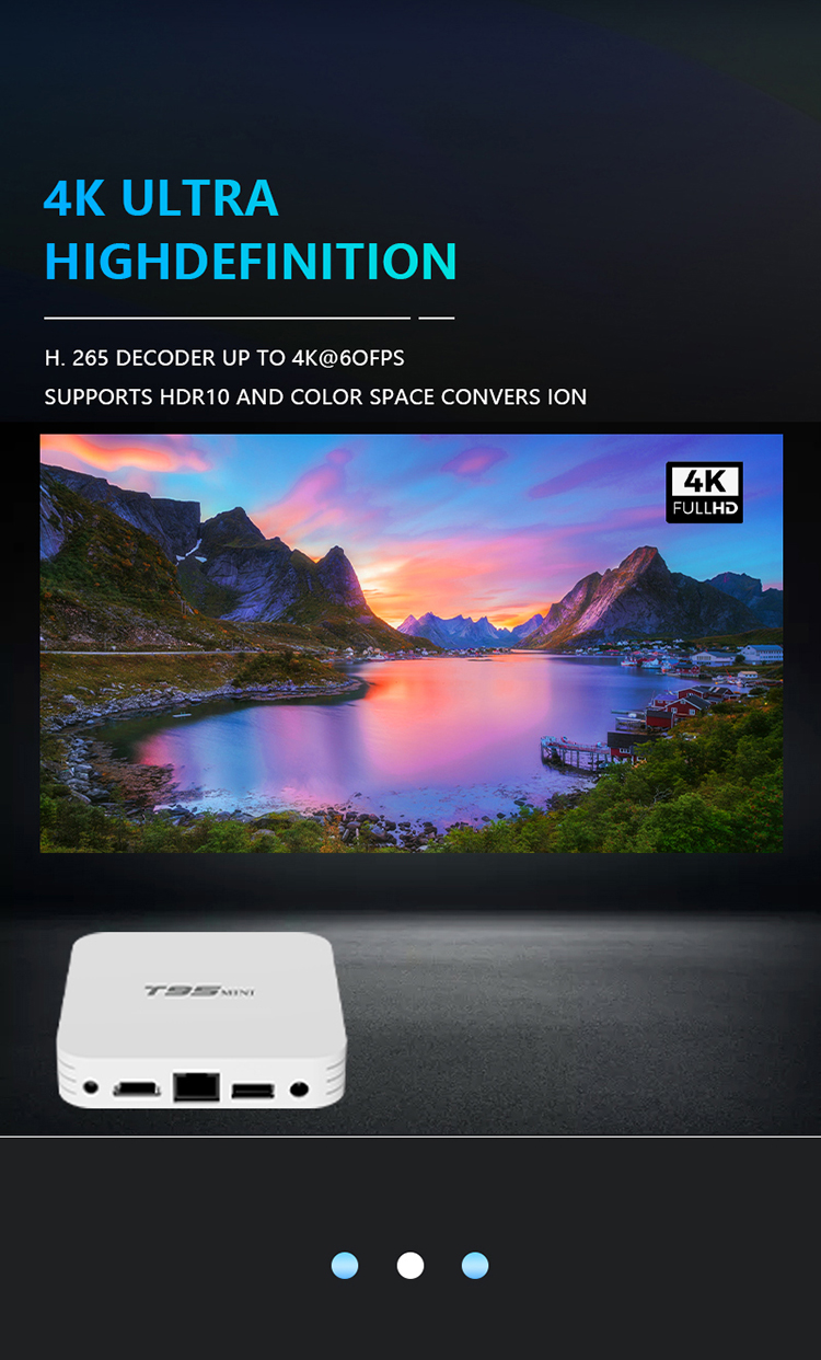 T95 Mini H313 Quad Core Android 10.0 WiFi Set-top Box 2.4G Wireless Multimedia Player Smart TV Device, 2G + 16G - US Plug-3