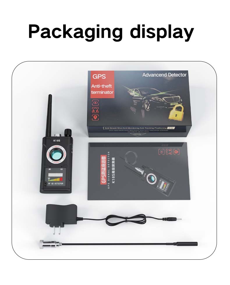 K18S Anti-Sneak Shooting Anti-Endesdopping Rilevatore Di Segnale Wireless Anti-monitoraggio Anti-posizionamento RF Rilevatore RF