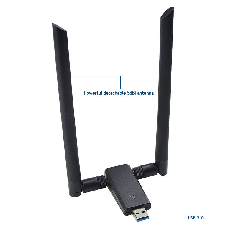 1200 Mbps 2,4 G/5g USB3.0 Adattatore WiFi a Doppia Banda WiFi Ricevitore