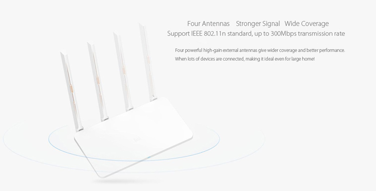 XIAOMI MI 300mbps 2.4ghz Wifi Router 3C Signalverstärker Mit 4 Antennen-5