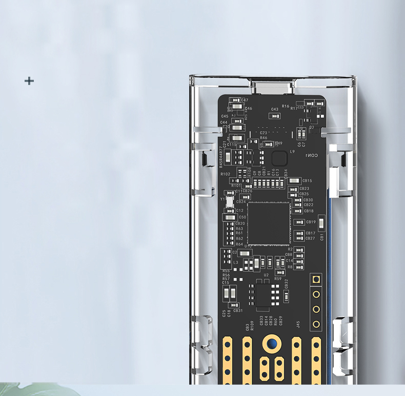 ORICO TCM2-C3 NVME M.2 Toy-c Ssd-gehäuse M Schlüsselunterstützung UASP 2TB JMS578 - Blau