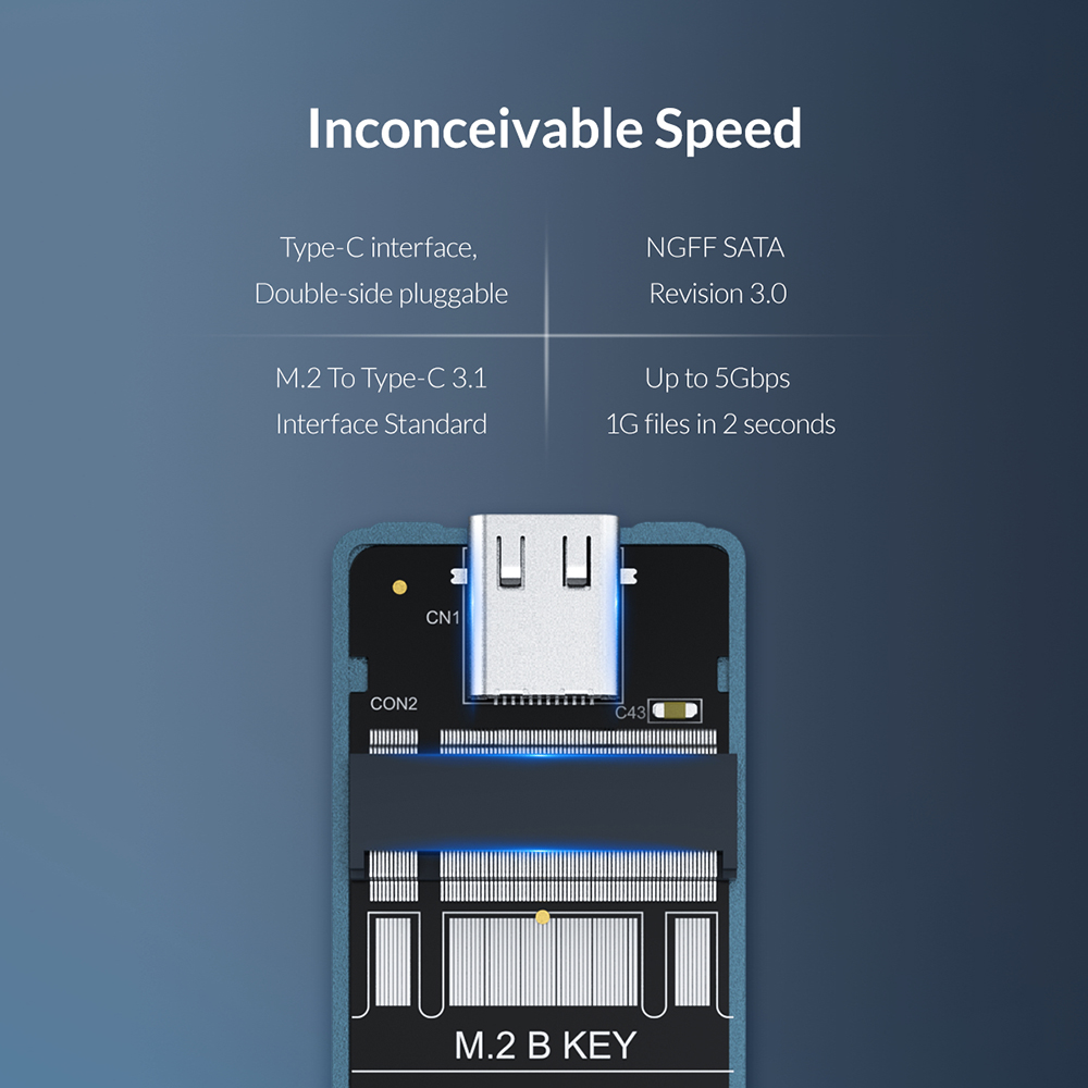 Orico Ngff M.2 Алюминиевый Корпус SSD в Корпусе