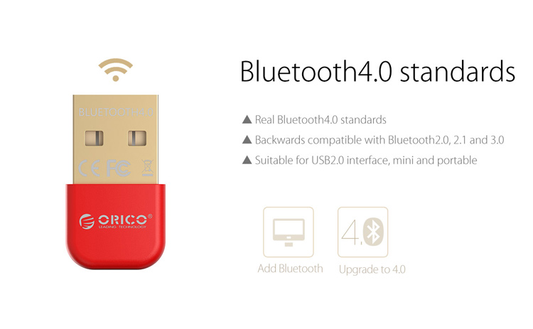 Orico BTA-403 Mini USB Bluetooth Dongle Для Гарнитуры Динамика с Смартфоном - Белый