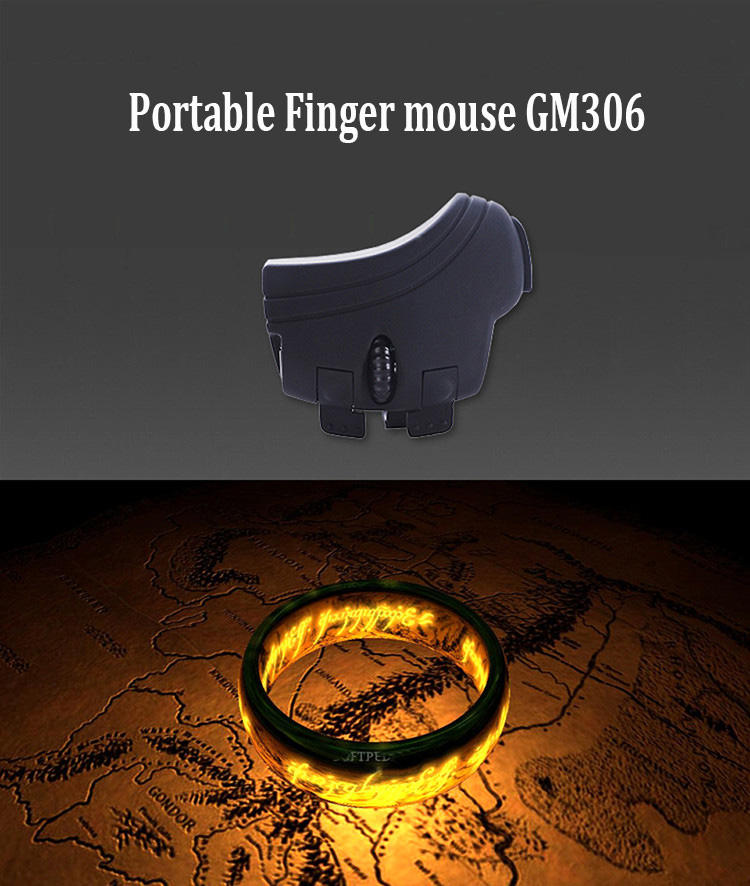 GM306 Mini 2.4G 1000DPI Wireless Finger USB Mouse for Laptop/Notebook/Desktop-2