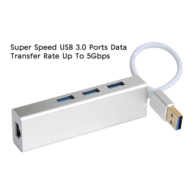 Achetez Adaptateur Avec 3 Ports USB 3.0 Gigabit Ethernet Hub RJ45 Lan  Network Port Card Pour Windows xp / 7/8 / Mac OS de Chine