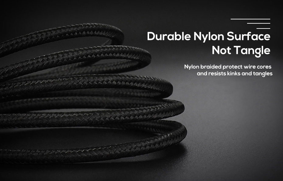 Topk AM23 Nylon Traided Magnétique Type-C Câble de Charge Avec Indicateur LED Pour Samsung / Huawei - le Noir