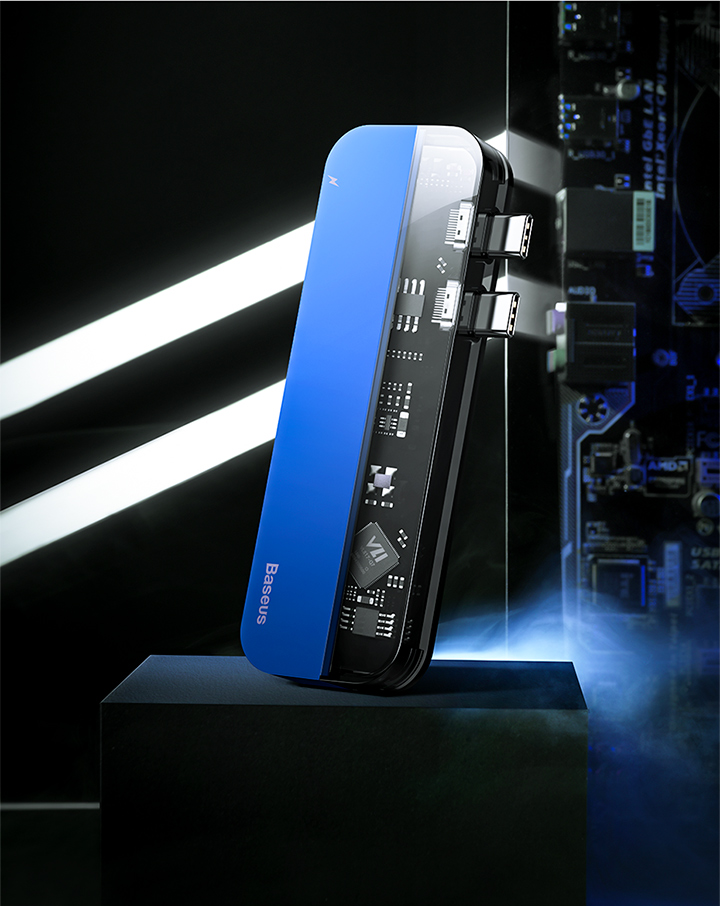 Bộ chuyển đổi HUB đa chức năng Dual Type-C 5 in 1 30 801203290C-17