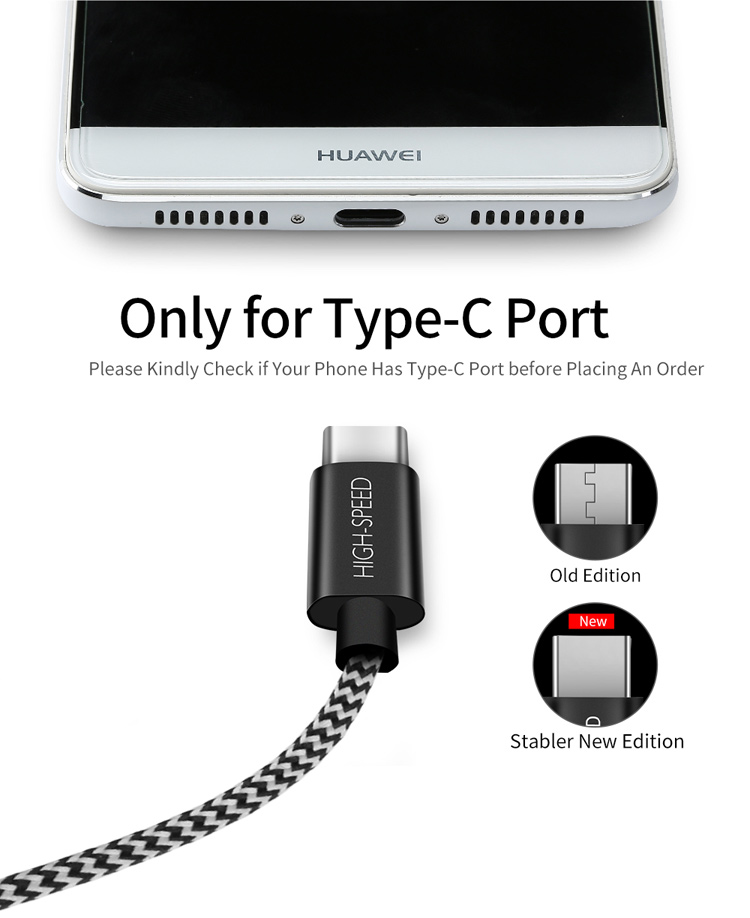 Dux Ducis Skin Pro Series 2.1A Typ-c Usb-daten Synchronisation Ladung Geflochtenes Kabelkabel 3m