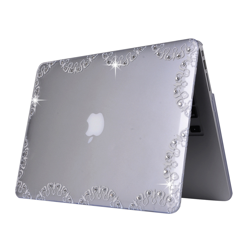 Diamond Clear Hard Shell Case for Apple MacBook Air 13.3 Inch - Lace Pattern-1