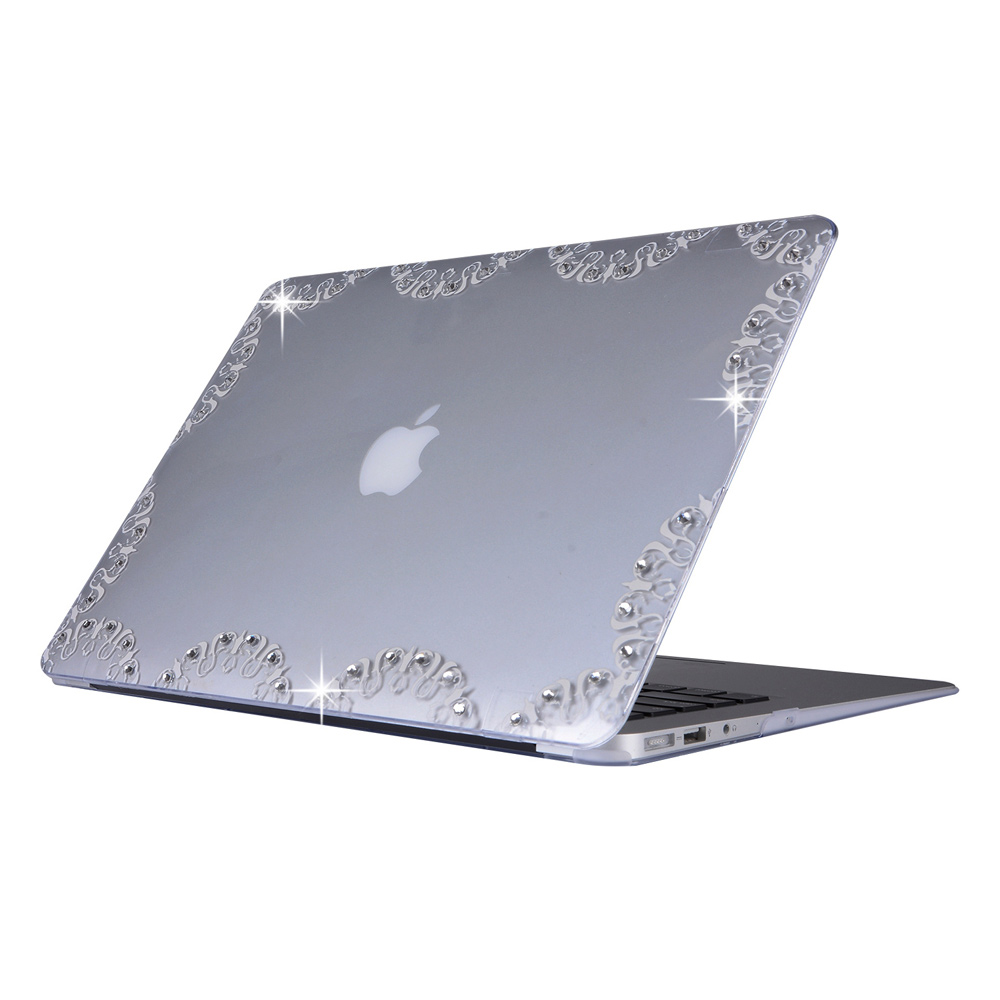 Diamond Clear Hard Shell Case for Apple MacBook Air 13.3 Inch - Lace Pattern-2