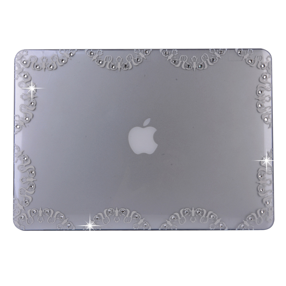 Diamond Clear Hard Shell Case for Apple MacBook Air 13.3 Inch - Lace Pattern-4