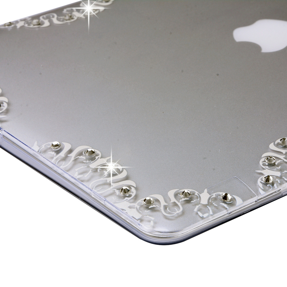 Diamond Clear Hard Shell Case for Apple MacBook Air 13.3 Inch - Lace Pattern-6