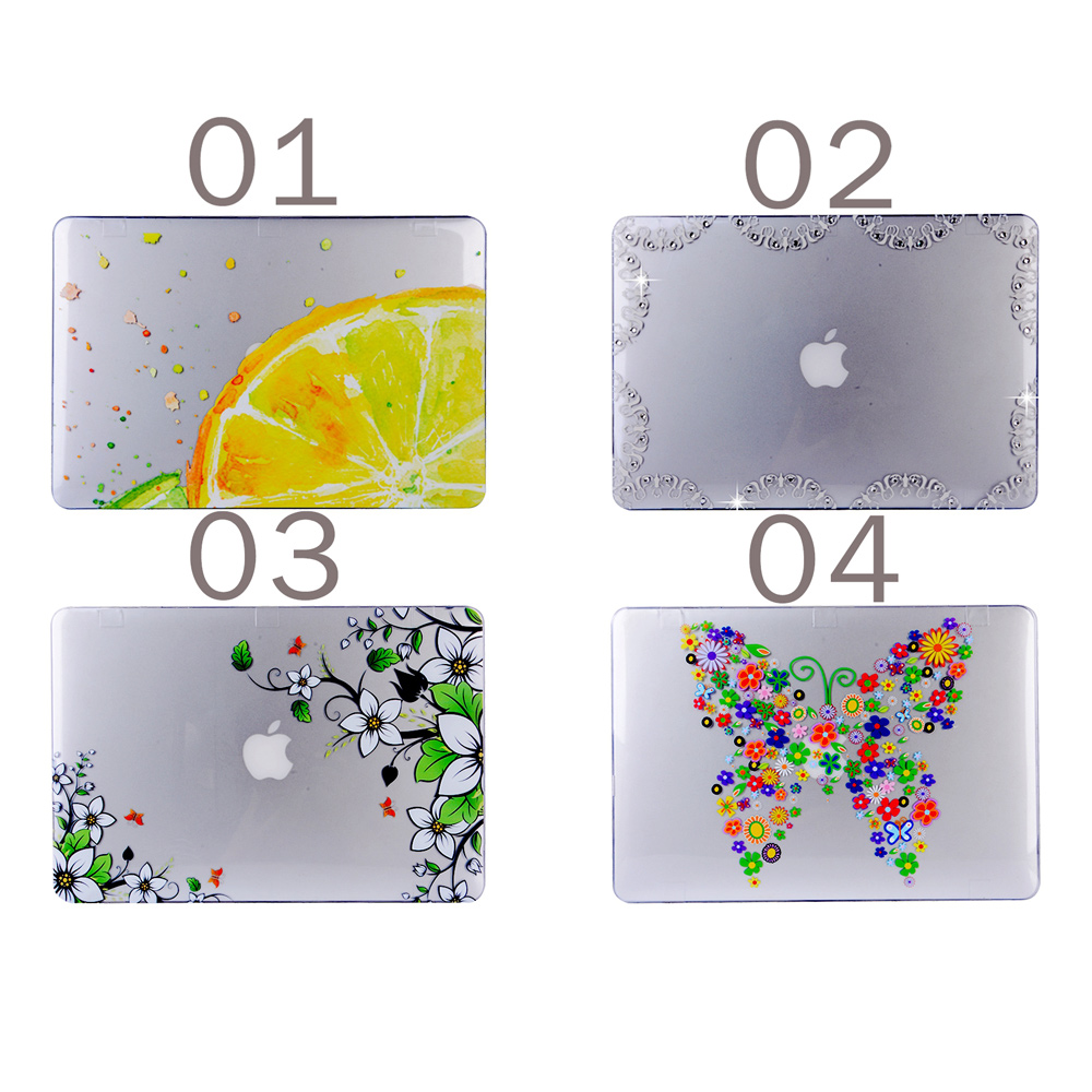 Diamond Clear Hard Shell Case for Apple MacBook Air 13.3 Inch - Lace Pattern-7