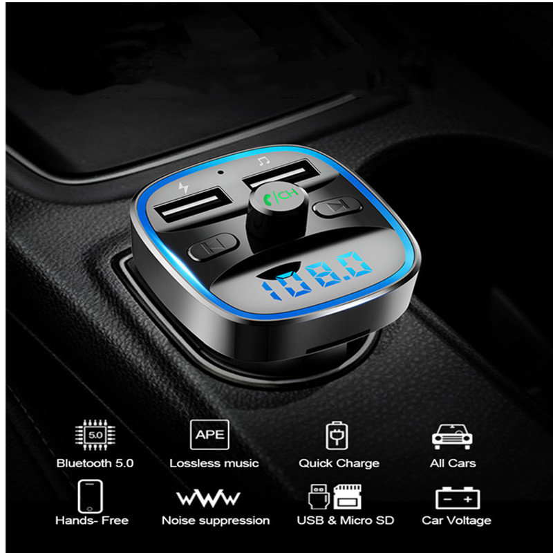 JEDX-TB25 Car Bluetooth MP3 Player FM Transmisor Kit de Automóvil Con Manos Libres