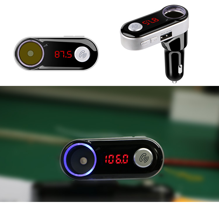 BC09B Wireless Bluetooth Car MP3 FM Transmitter with Dual USB Ports and Cigarette Lighter Socket Support TF Card-17