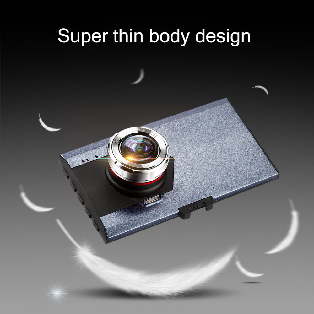 Blade Shape Full HD Car DVR Camera Recorder 3.0 inch, Support Night Vision/ Motion Detection - Grey-5