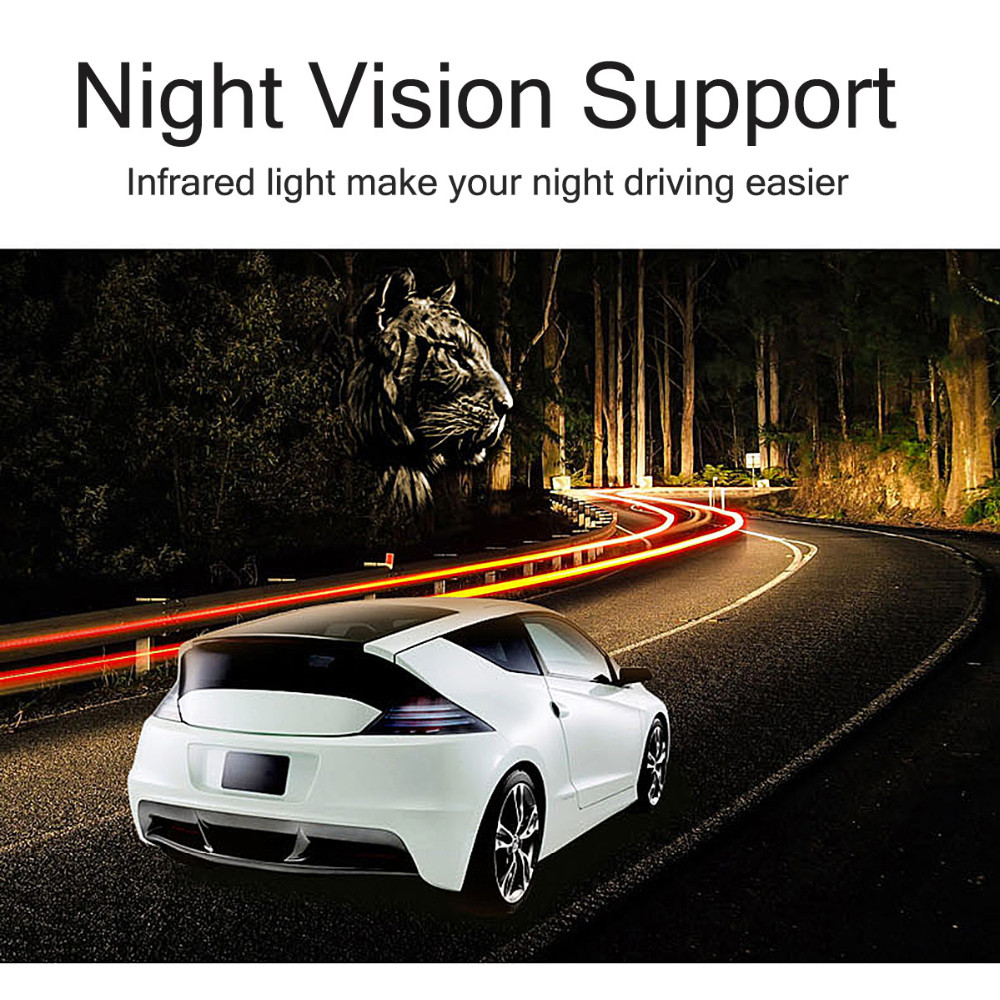 Blade Shape Full HD Car DVR Camera Recorder 3.0 inch, Support Night Vision/ Motion Detection - Grey-6