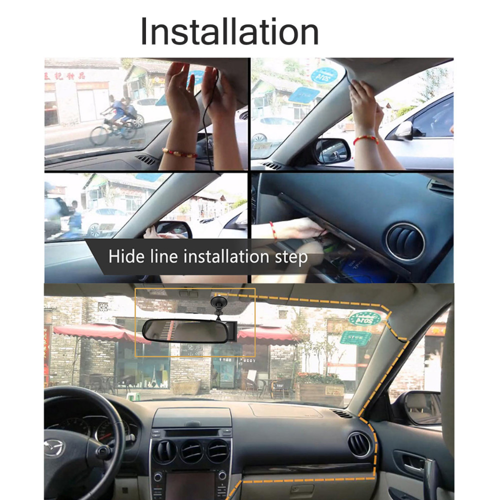 Blade Shape Full HD Car DVR Camera Recorder 3.0 inch, Support Night Vision/ Motion Detection - Grey-8