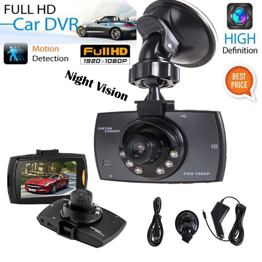 Night Vision HD 2.4/" LCD 720P Dash Cam Car DVR Vehicle Camera Video Recorder BT