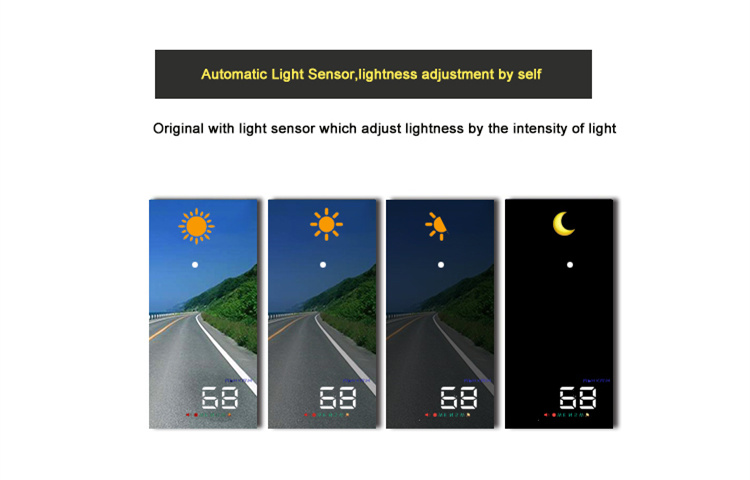 GEYIREN A5 3.5-inch Universal Car GPS Head UP Display HUD (CE/RoHS/FCC)