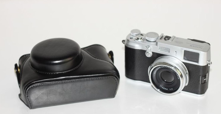 PU PU Petche Camera Protective Cassaggio + Cindaggio Per Fuji X100 / X100f / Telecamere Digitali X100S - Marrone