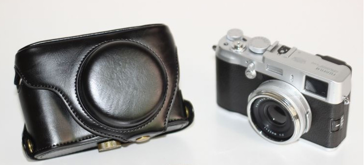 PU PU Petche Camera Protective Cassaggio + Cindaggio Per Fuji X100 / X100f / Telecamere Digitali X100S - Marrone