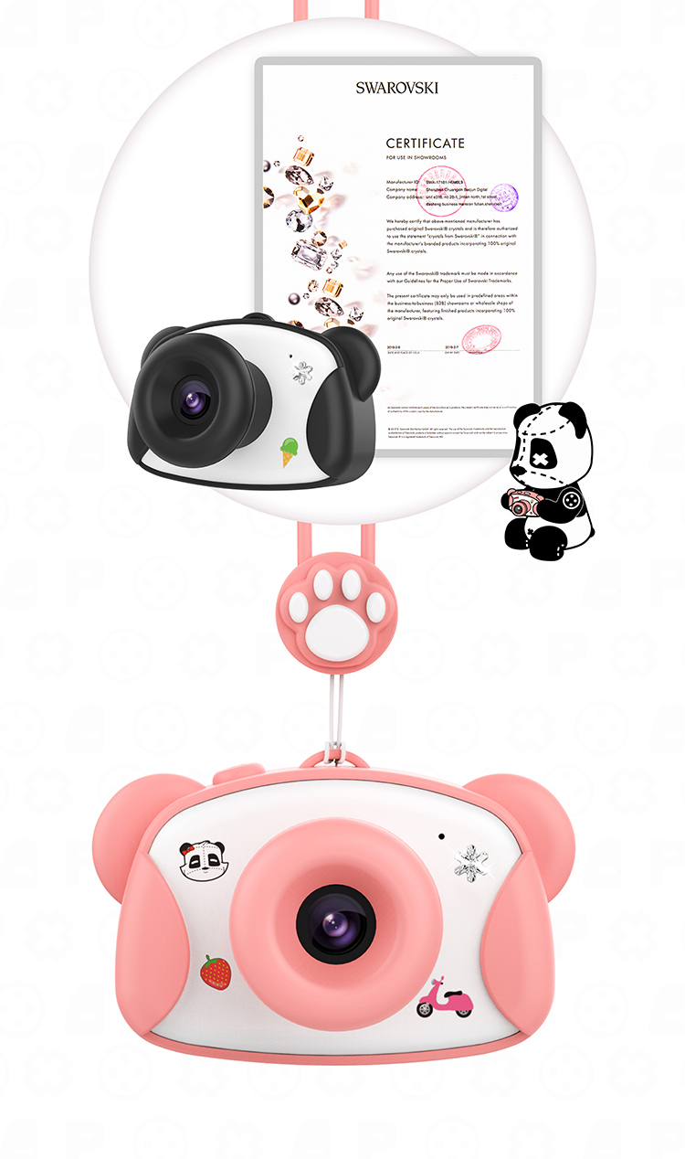 KINGXBAR Kids Camera Kids Digital Video Camera 1.5-inch 8MP 1080P HD Recorder Camcorder - Pink-6