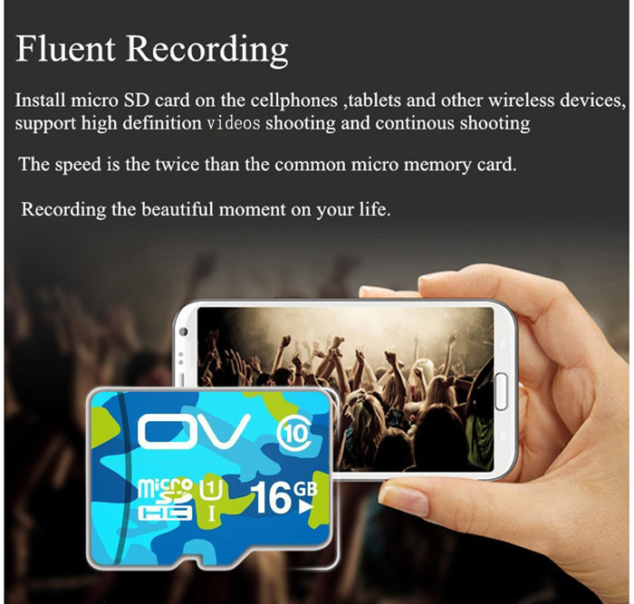OV Camouflage Edition 16GB 80MB/S High Speed Class 10 Micro SD Memory Card-5