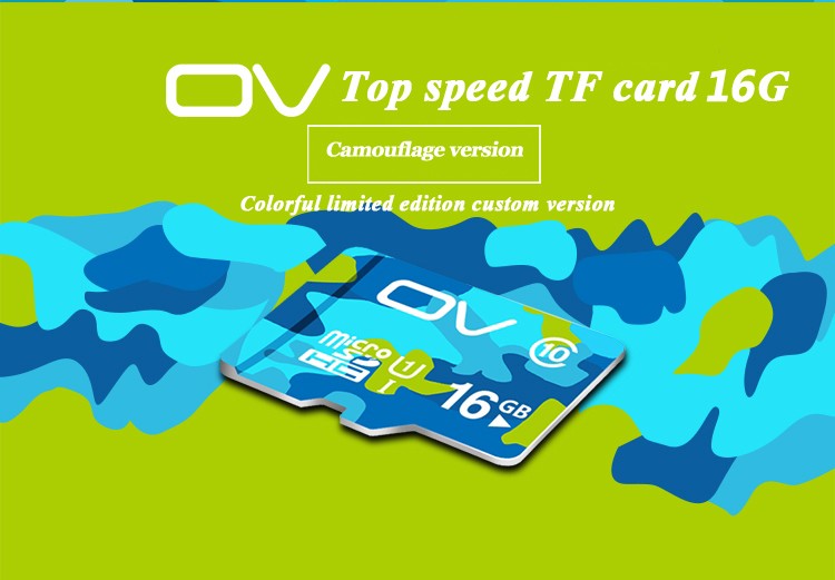 OV Camouflage Edition 16GB 80MB/S High Speed Class 10 Micro SD Memory Card-1