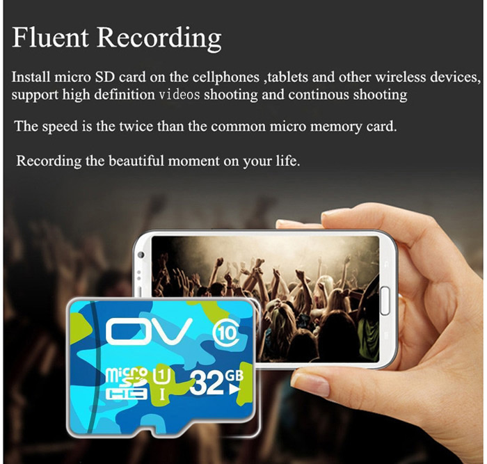 OV Camouflage Edition 32GB Class 10 Micro SD TF Card 80MB/S High Speed-6