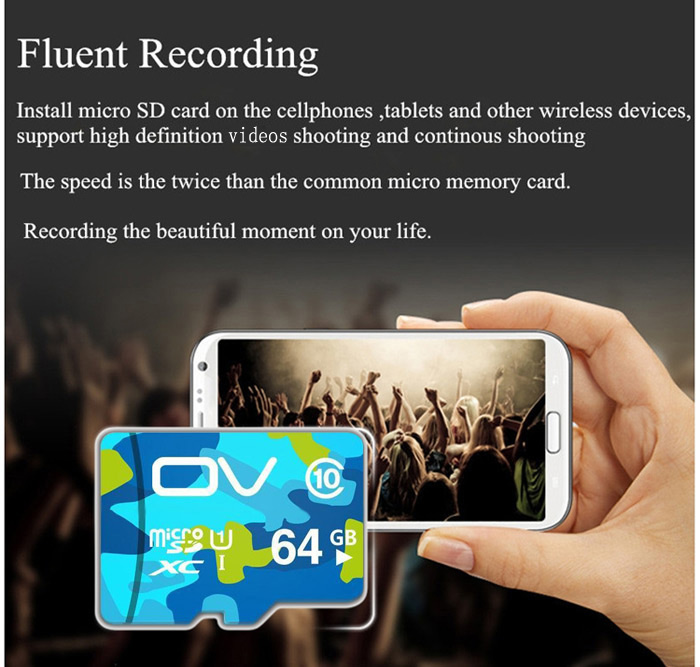 OV Camouflage Edition 64GB Class 10 Micro SD Memory Card 80MB/S High Speed-6