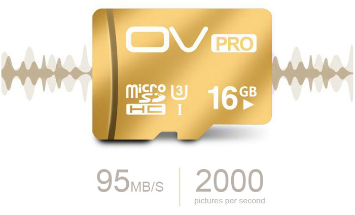 Tarjeta Micro SD OV Pro 10 UHS-I U3 16GB Con Lectura De 95mb / S Velocidad De Escritura 90mb / S-2