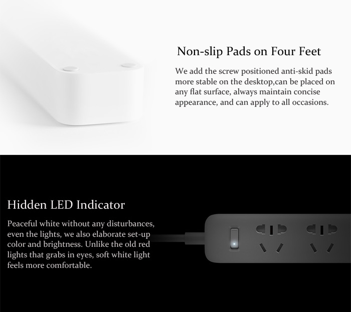 Xiaomi Smart Power Strip 3-USB-Port + 3 International Combination Power Jacks Plug Charger Adapter - CN Standard Plug/White-7