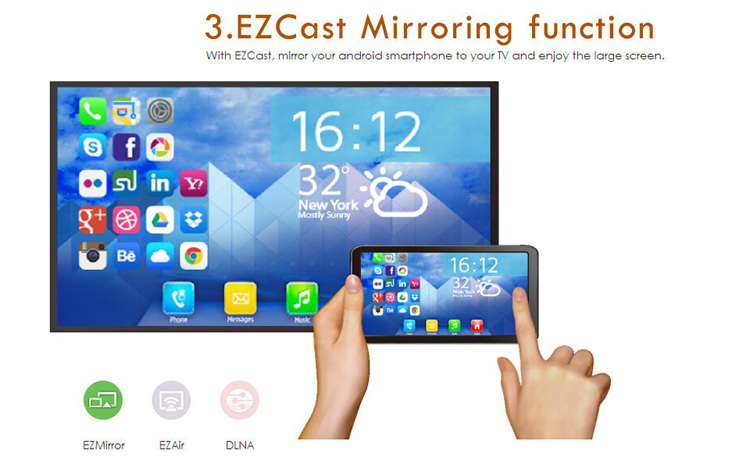 EZCAST HDMI HD WiFi Display DLNA Airplay Dongle Receiver 1080P 2.4G / 5.0G Wireless TV Stick for iOS Android Tablet PC-5