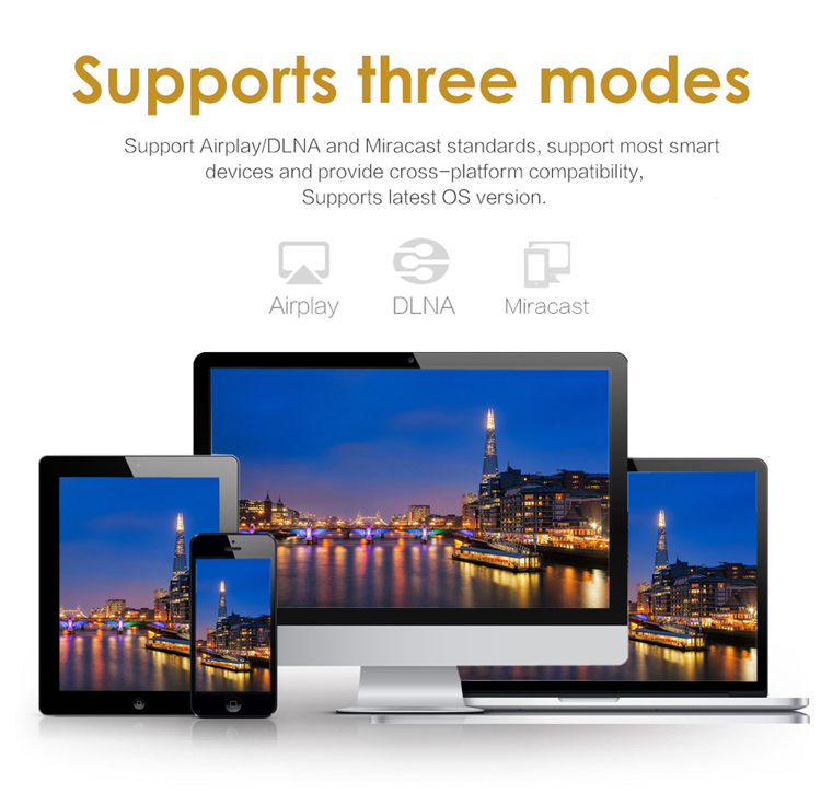 EZCAST HDMI HD WiFi Display DLNA Airplay Dongle Receiver 1080P 2.4G / 5.0G Wireless TV Stick for iOS Android Tablet PC-11