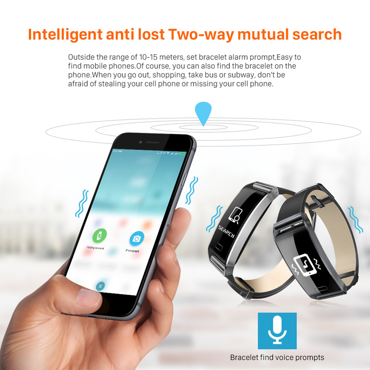 WP101 0.96-inch Screen Real-time Heart Rate Monitor IP67 Smart Wristband - Black-15