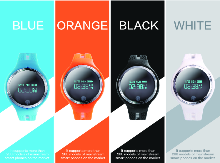 E07 Bluetooth 4.0 Smart Bracelet IP67 Waterproof Health Fitness Smart Wristband with Round Dial - White-10