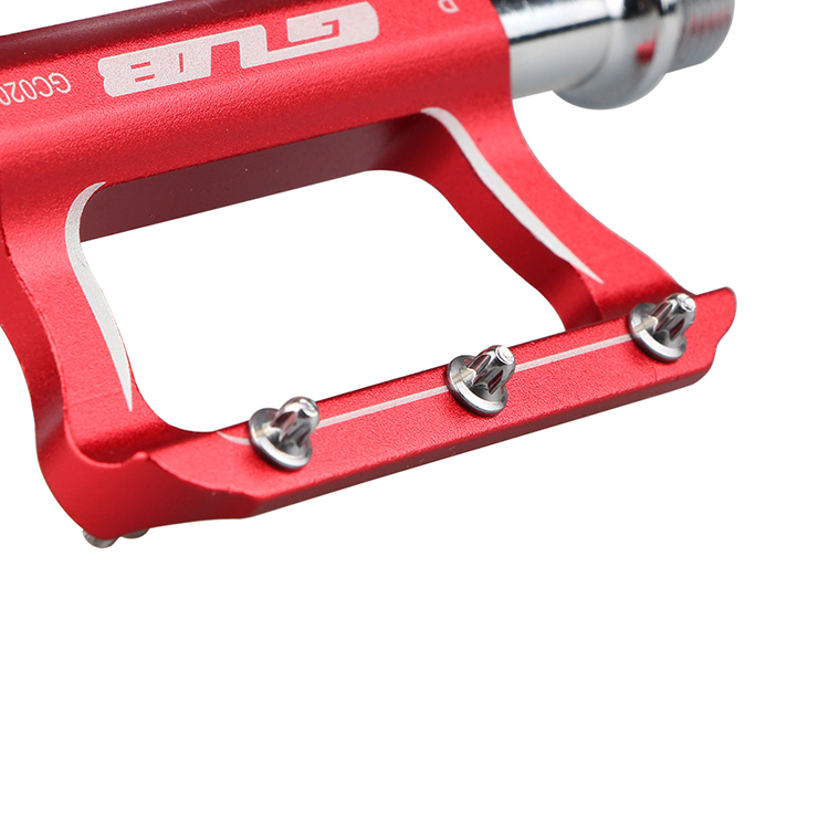 um Par Gub GC020 Mountain Bike Pedal Para Road Mountain BMX MTB Bike - Vermelho