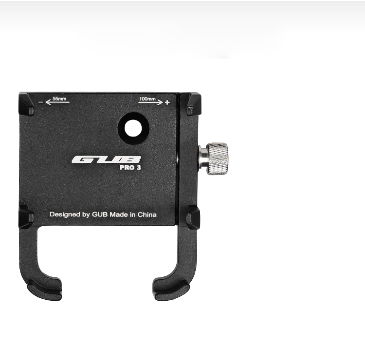 GUB Pro3 Bike Phone Horse Motorcycle Grodbar Mount Support Pour la Banque D'alimentation GPS du Téléphone 3,5-6.2 - le Noir