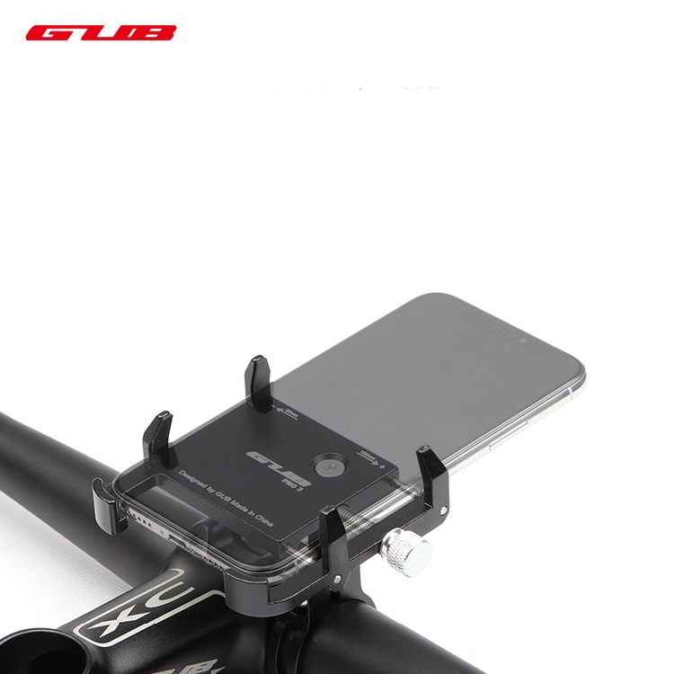 GUB Pro3 Bike Phone Horse Motorcycle Grodbar Mount Support Pour la Banque D'alimentation GPS du Téléphone 3,5-6.2 - le Noir