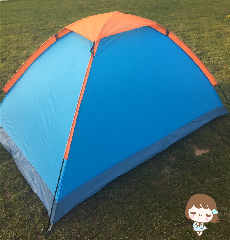 Camping Al Aire Libre Senderismo Tienda Impermeable Capa Simple Para 2 Personas