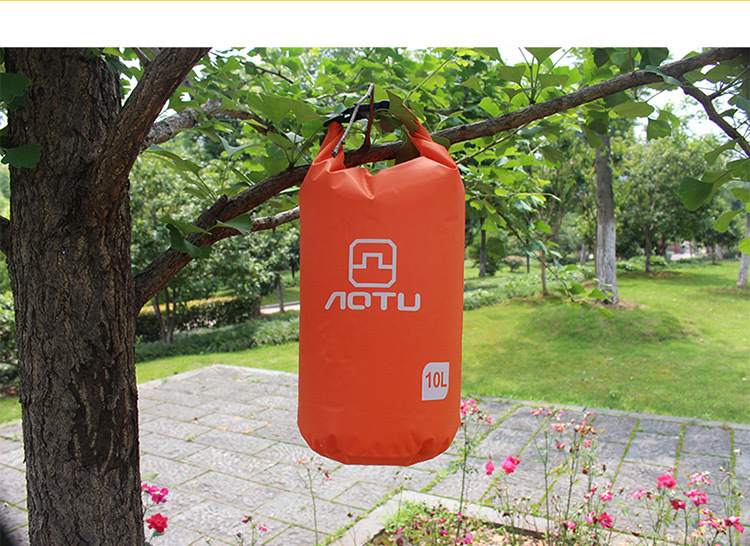 AOTU AT6613 10L Forme de Seau Sac de Baignade Extérieur Imperméable - Orange