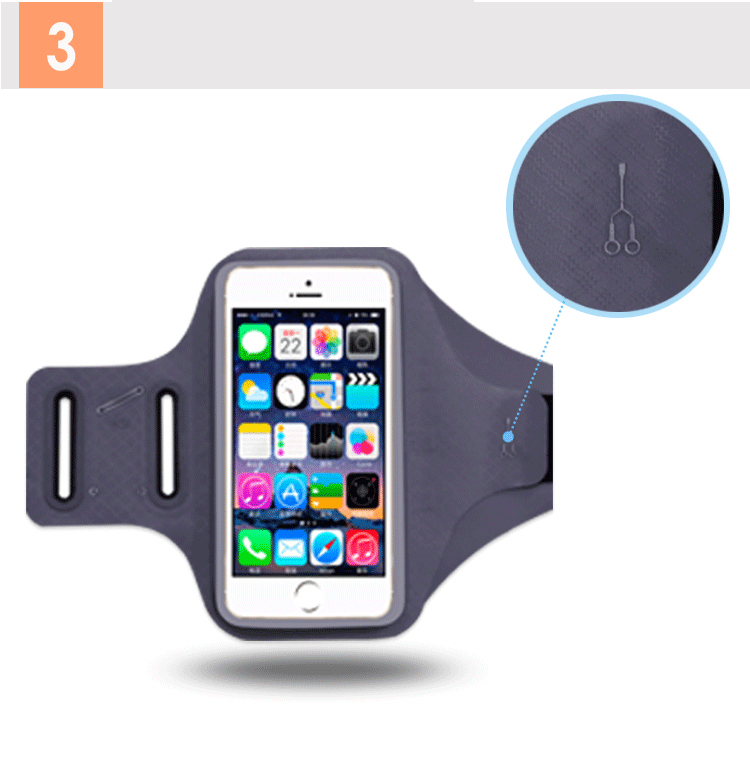 Universal 6,2-Zoll-Smartphones Sport Chinlon Lycra Armband-Lochgehäuse Für Laufende Fitness Und Radfahren, Telefonfachgröße: 8 X 16,5 Cm - Rose