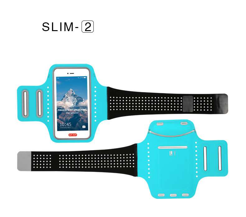 Universal 5-Zoll-Smartphones Radfahren Laufendes Fitnessarmband-Fall - Schwarz