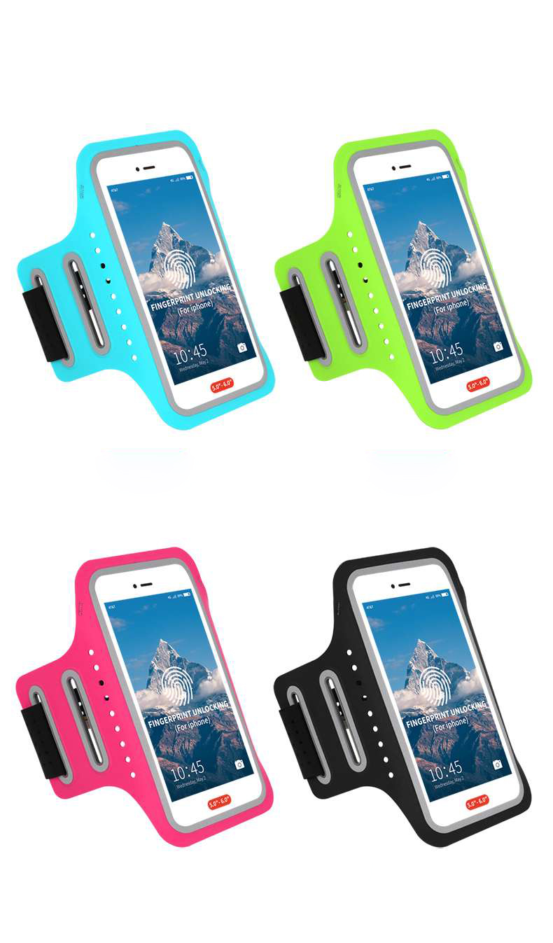 Universal 5 Pulgadas Smartphones Ciclismo Fitness Fitness Facho - Negro